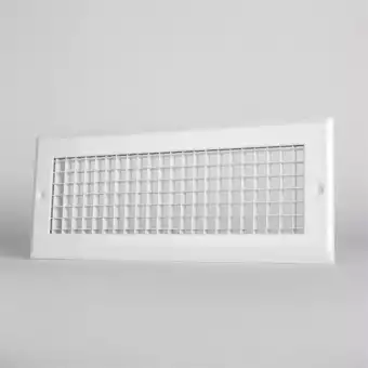 Raster grilles with aluminium fins PP