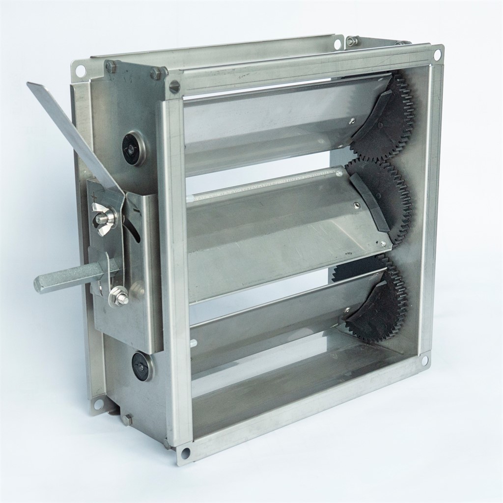 Rectangular air damper. Multiflap. Stainless steel. ATARO